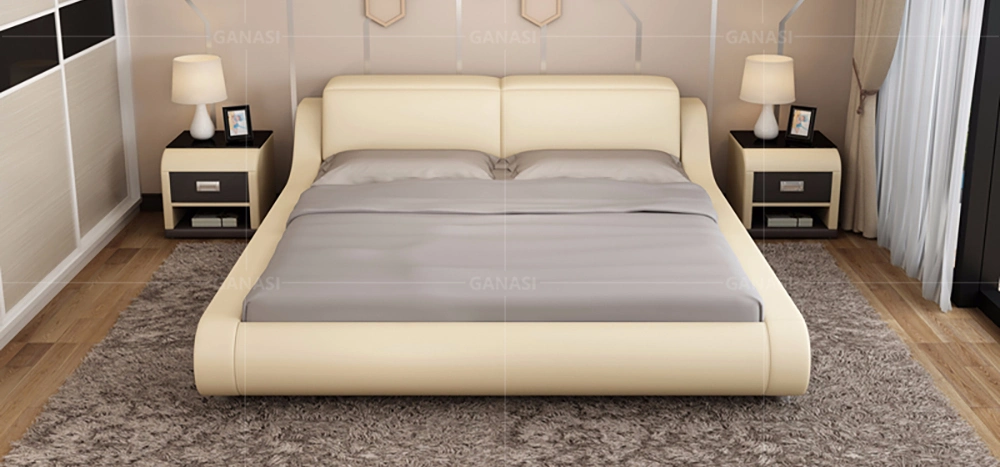 Contracted Design Upholstered Twin Bed Frame for Euro